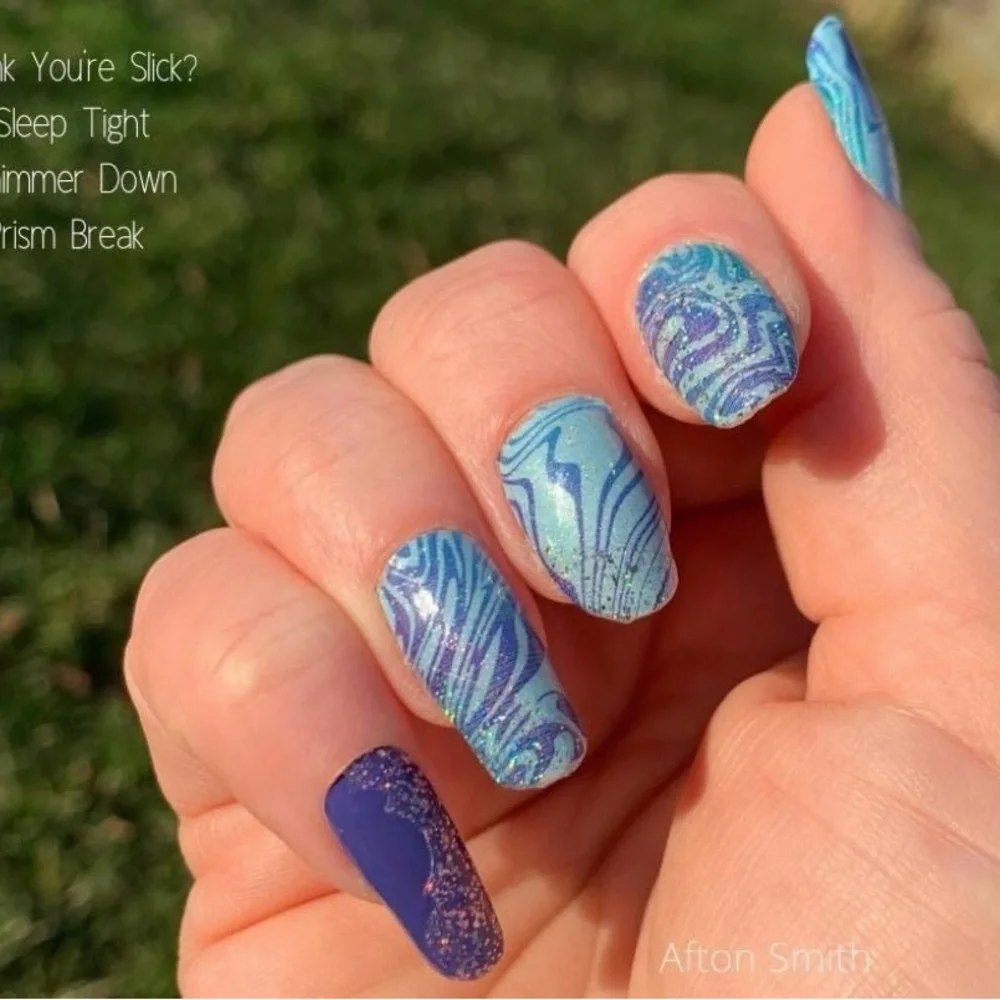 Color Street frosty blue